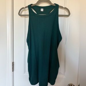 Teal Sleeveless Women's Maternity Workout Top